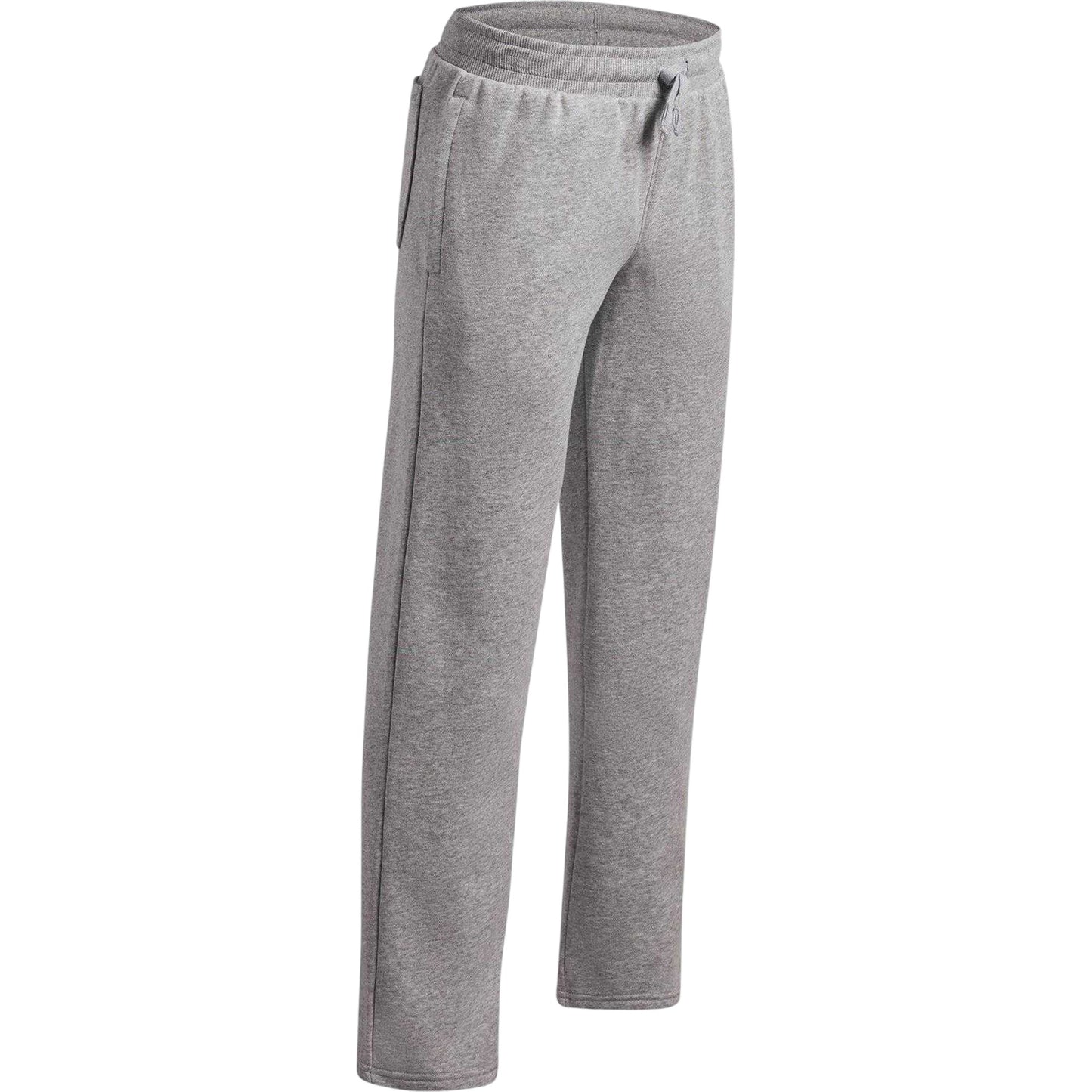 Grey-Black - Side - Under Armour Childrens-Kids Rival Tracksuit Bottoms