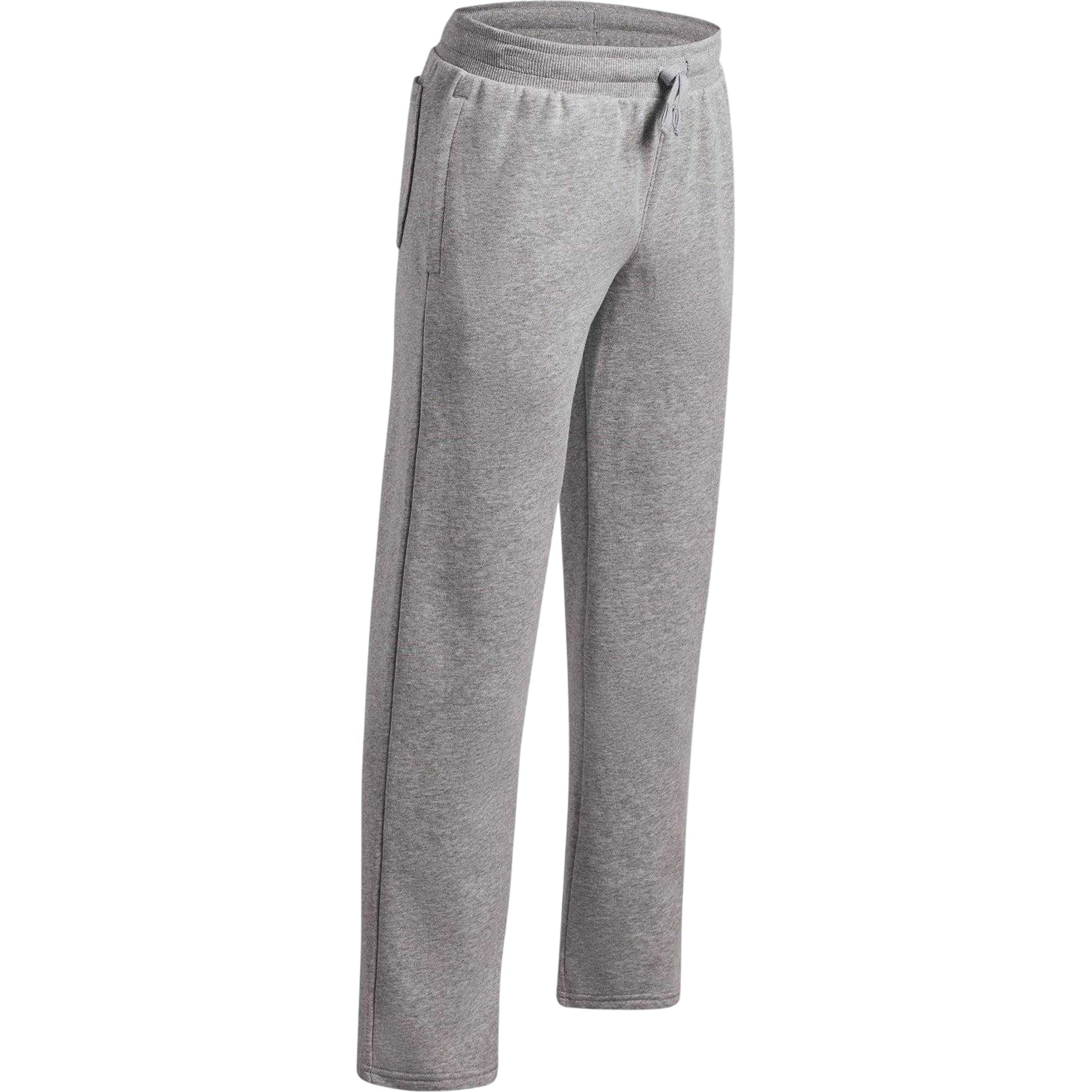 Grey-Black - Side - Under Armour Childrens-Kids Rival Tracksuit Bottoms