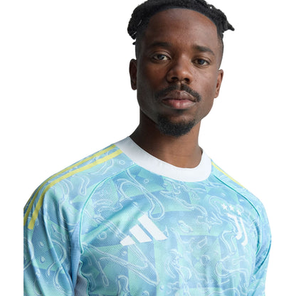 Blue - Side - Adidas Mens 25-26 Juventus FC Away Jersey