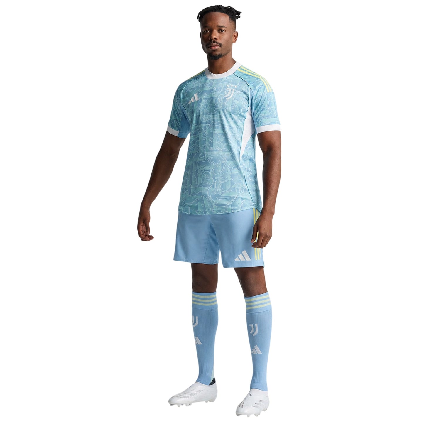 Blue - Close up - Adidas Mens 25-26 Juventus FC Away Jersey