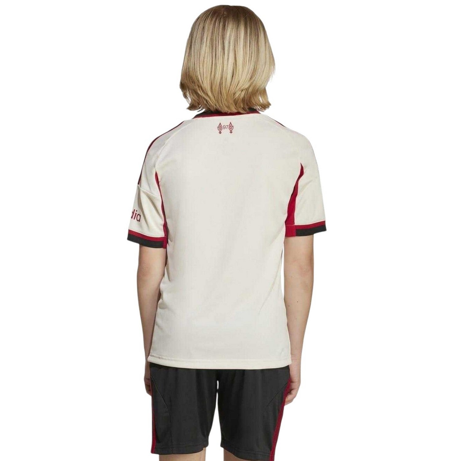 White - Lifestyle - Adidas Childrens-Kids 25-26 Liverpool FC Away Jersey