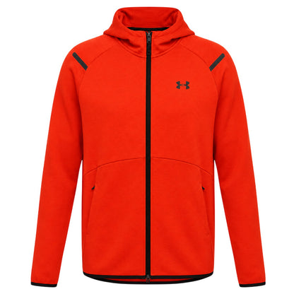 Orange - Front - Under Armour Mens Unstoppable Sweat Jacket