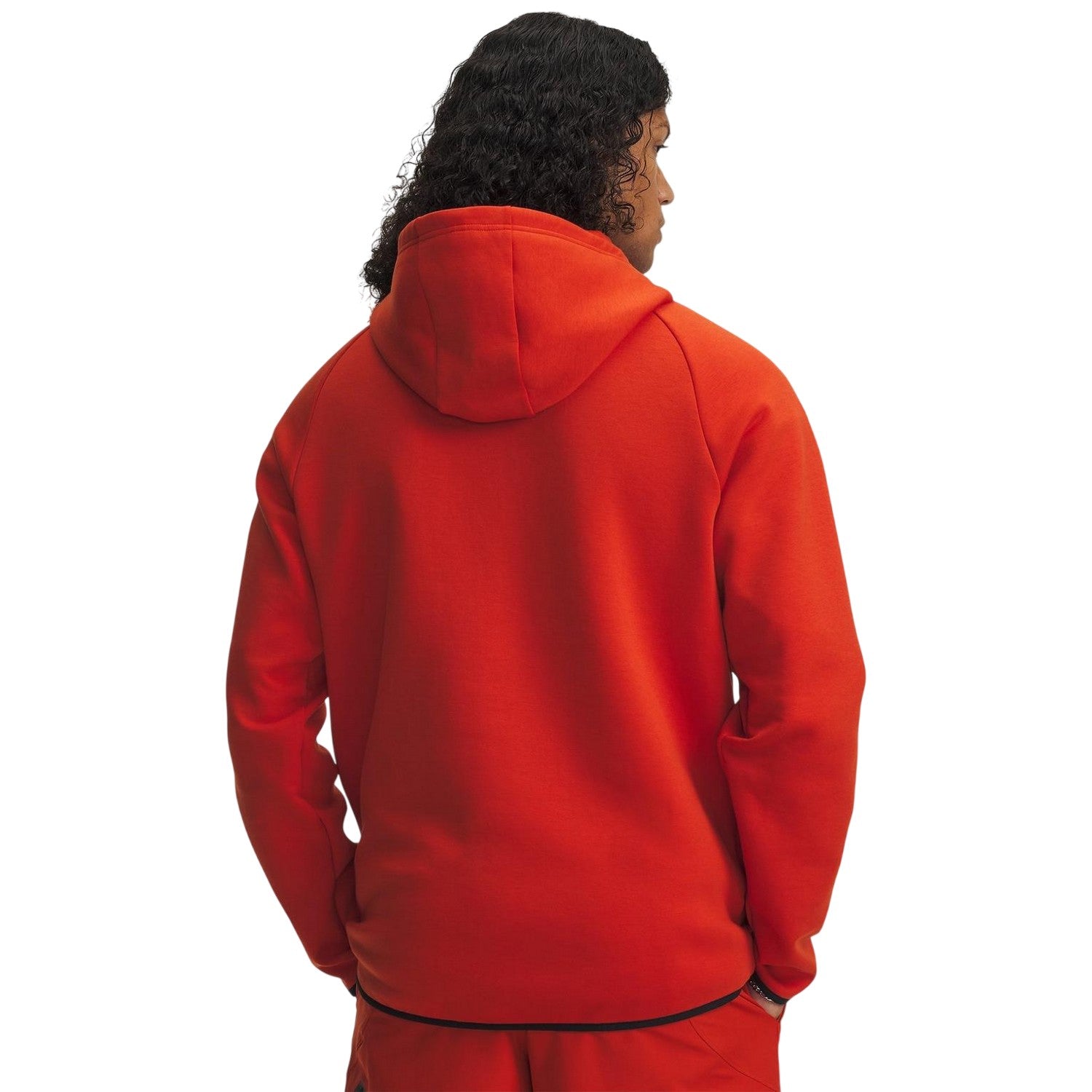 Orange - Side - Under Armour Mens Unstoppable Sweat Jacket