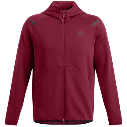 Red - Front - Under Armour Mens Unstoppable Sweat Jacket