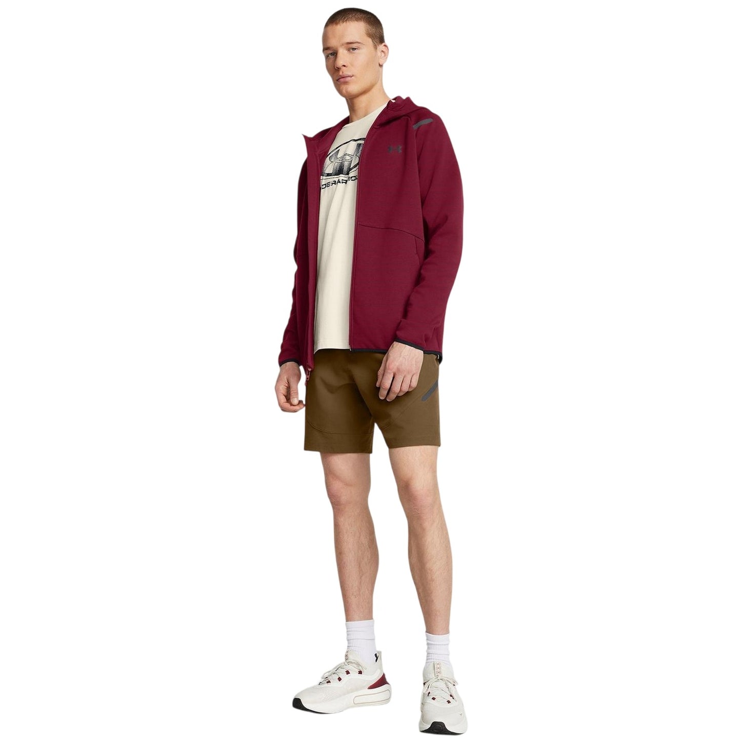 Red - Pack Shot - Under Armour Mens Unstoppable Sweat Jacket