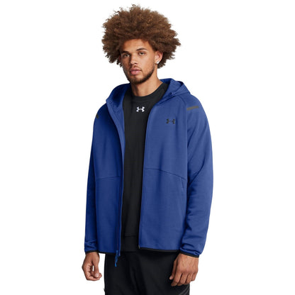 Blue - Side - Under Armour Mens Unstoppable Sweat Jacket