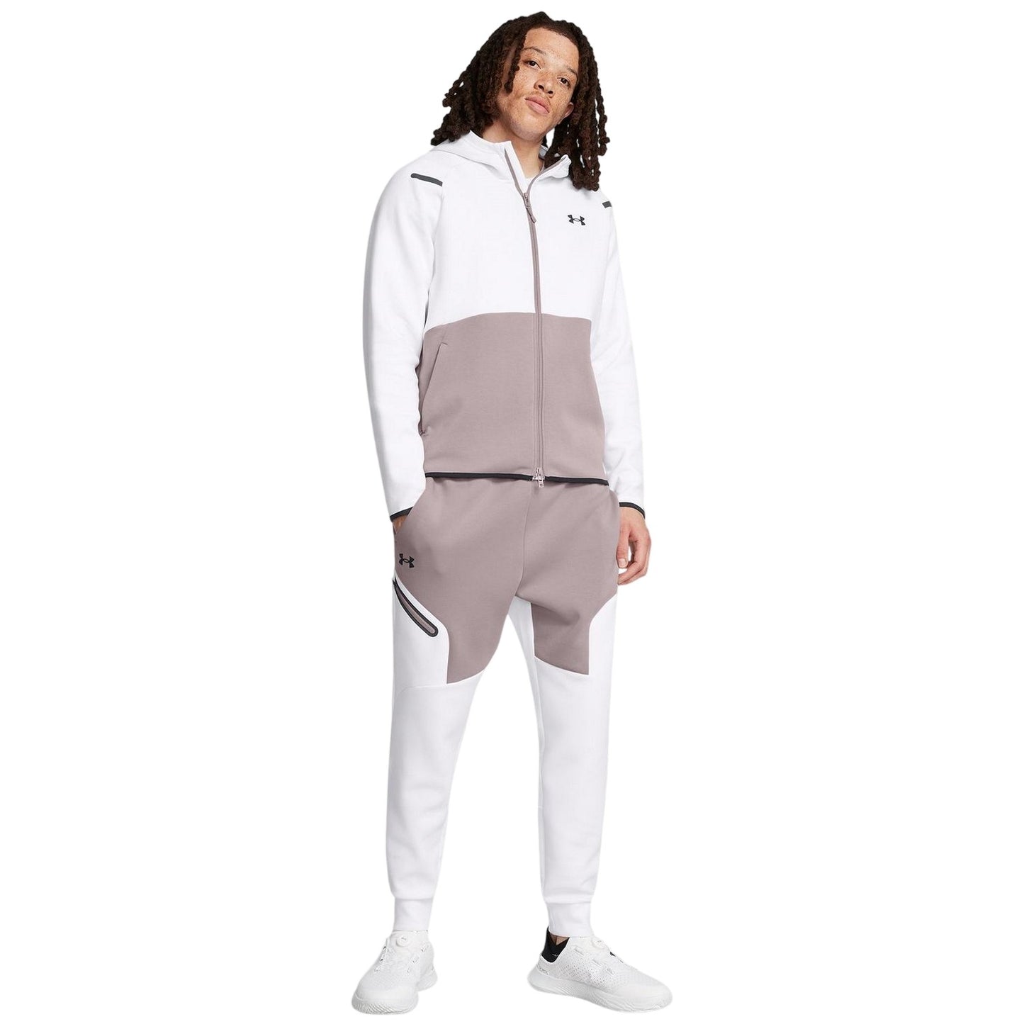 Grey - Pack Shot - Under Armour Mens Unstoppable Sweat Jacket