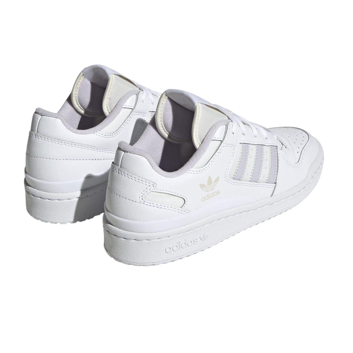 White - Back - Adidas Womens-Ladies Forum Low Cut Trainers