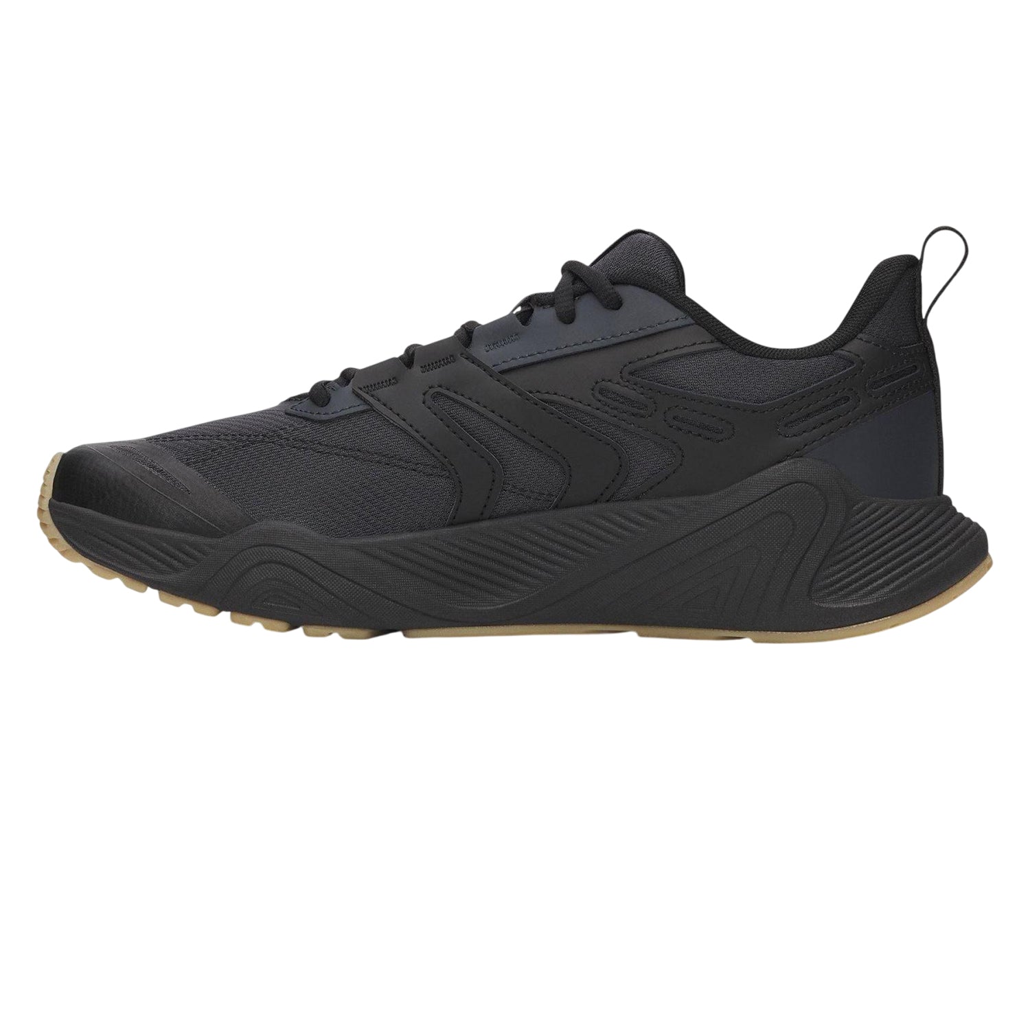 Black-Grey-Gum - Back - Under Armour Mens Commit Training Trainers
