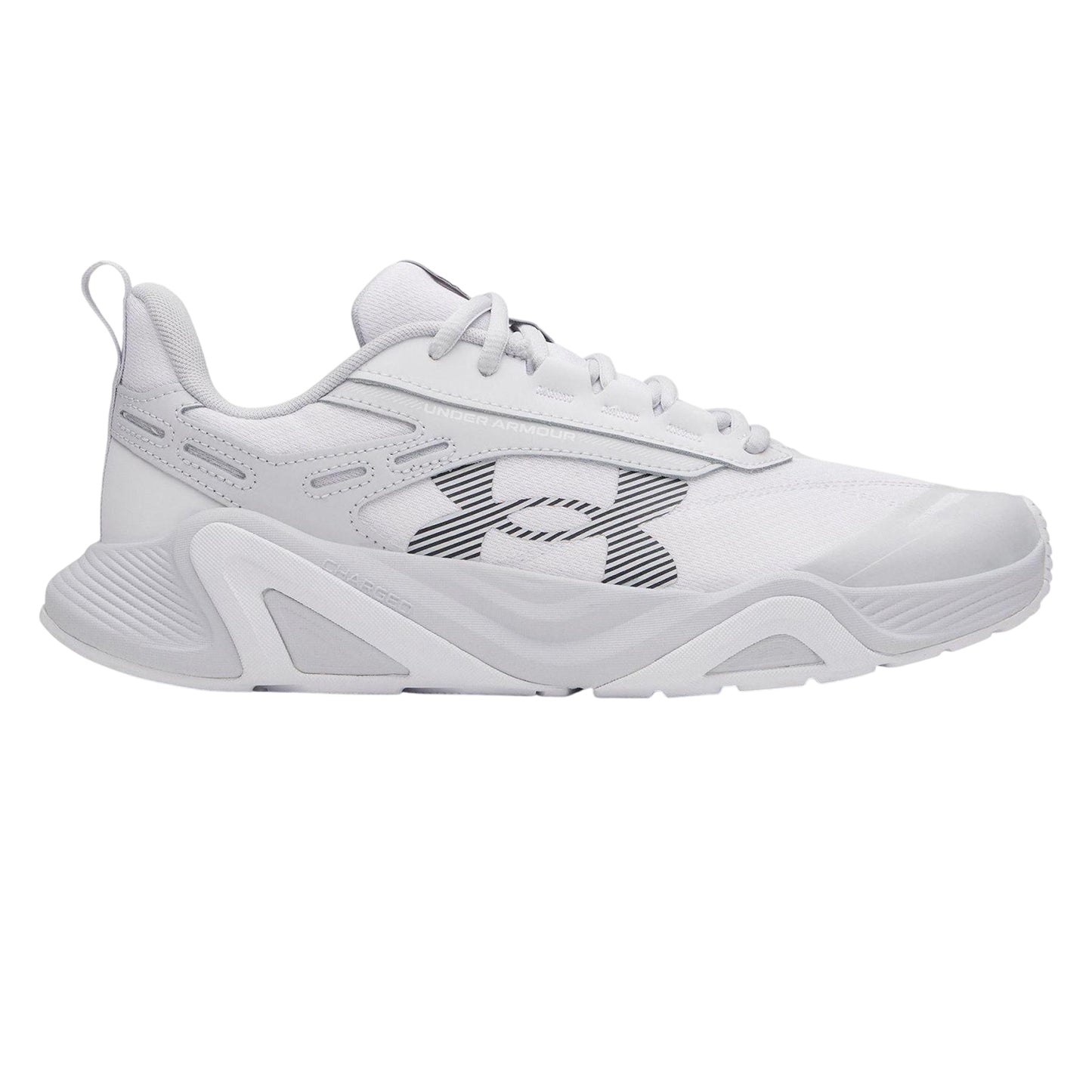 White-Grey - Front - Under Armour Mens Commit Training Trainers