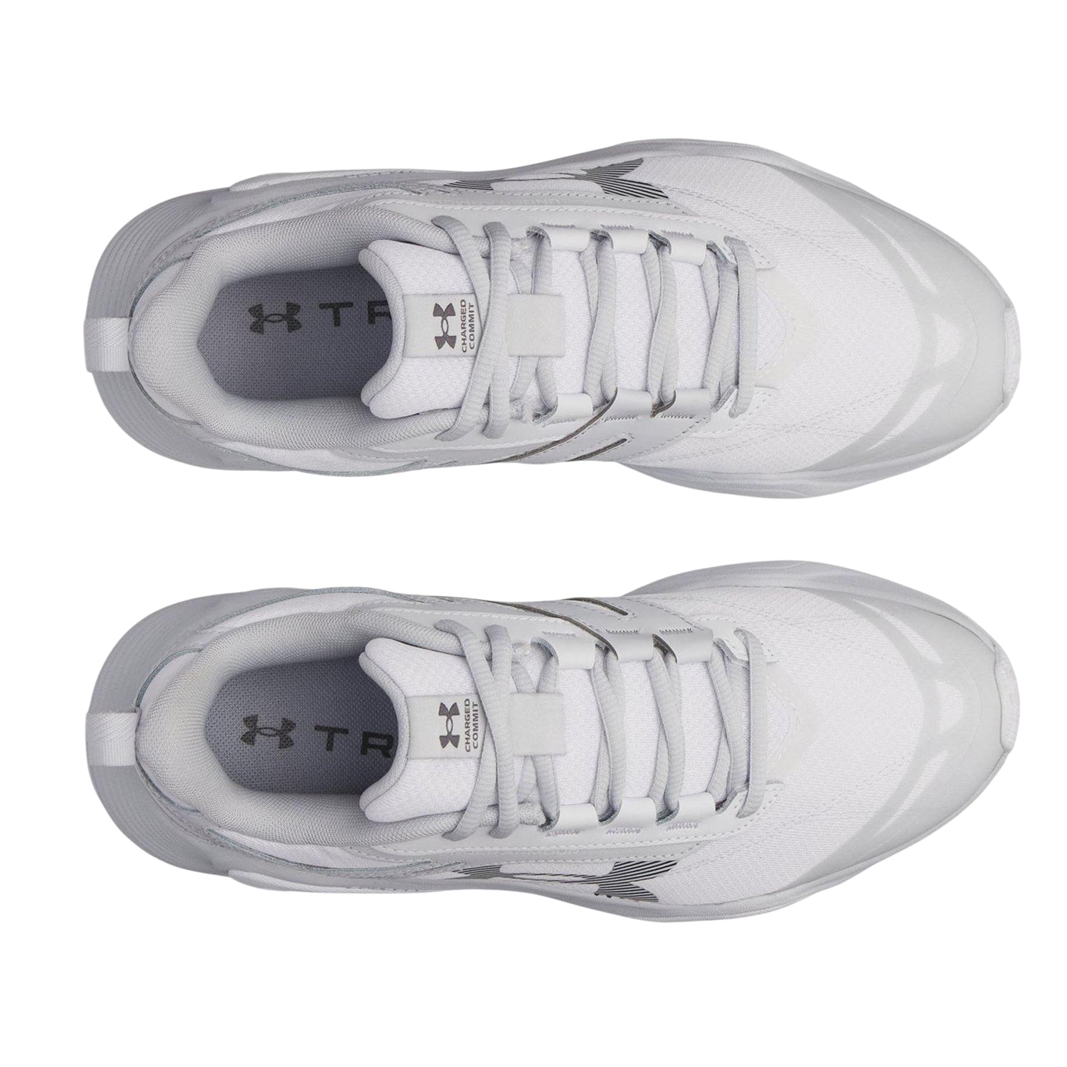 White-Grey - Side - Under Armour Mens Commit Training Trainers
