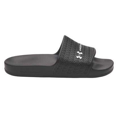 Black-White - Front - Under Armour Womens-Ladies Lite Single Strap Sliders