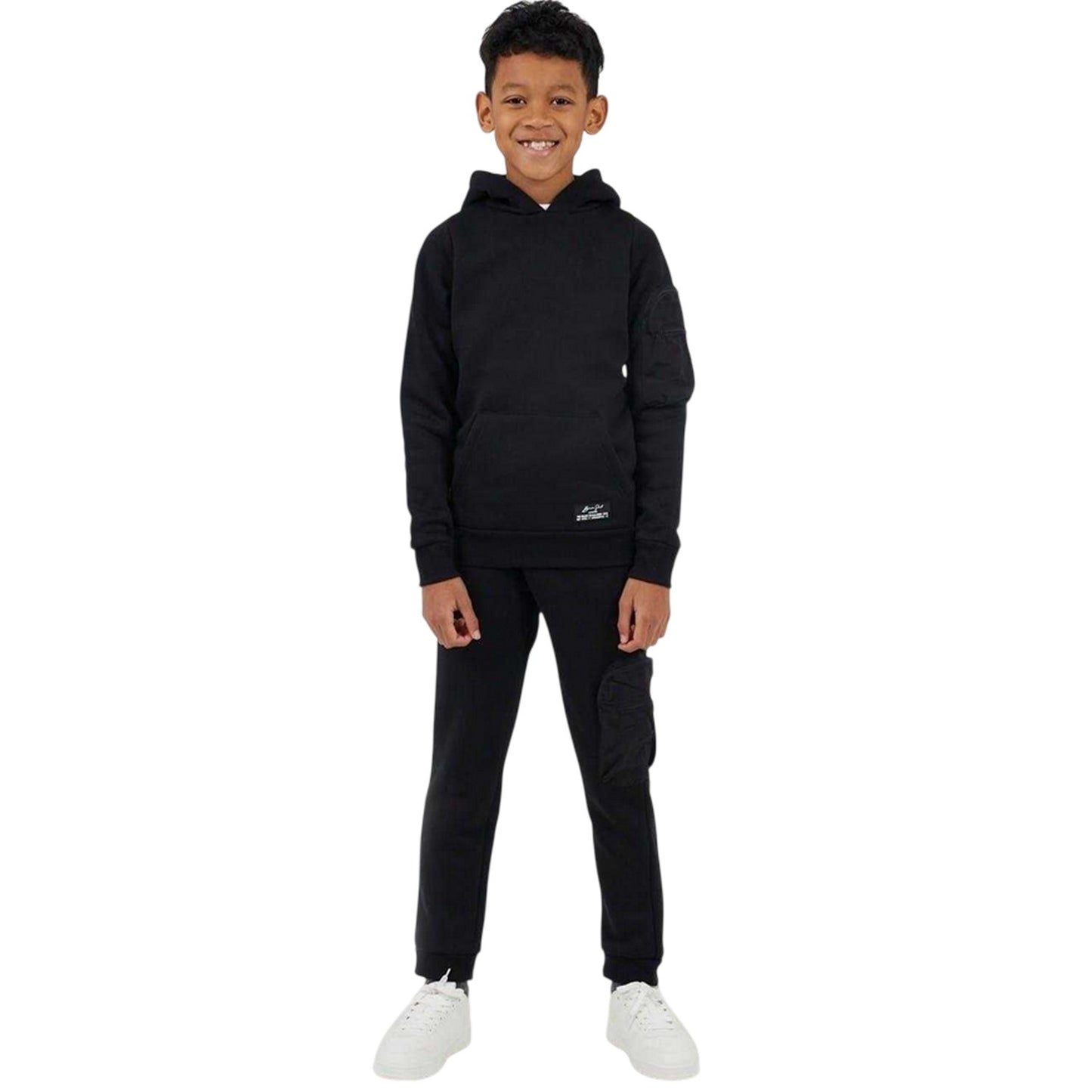 Black - Lifestyle - Brave Soul Boys Long-Sleeved Drawstring Hoodie