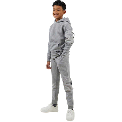 Light Grey - Lifestyle - Brave Soul Boys Long-Sleeved Drawstring Hoodie