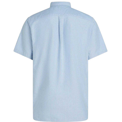 Blue - Back - Tommy Hilfiger Mens Oxford Short-Sleeved Shirt