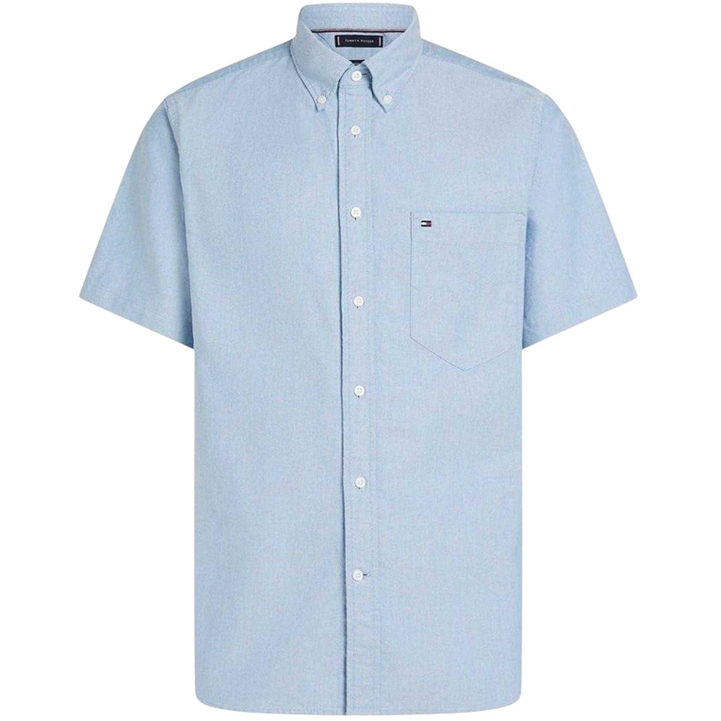 Blue - Front - Tommy Hilfiger Mens Oxford Short-Sleeved Shirt