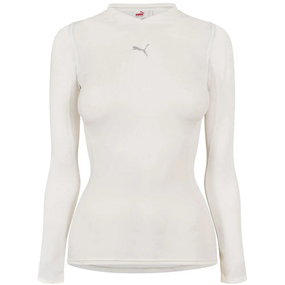 White - Front - Puma Womens-Ladies Pro Vent Base Layer Top