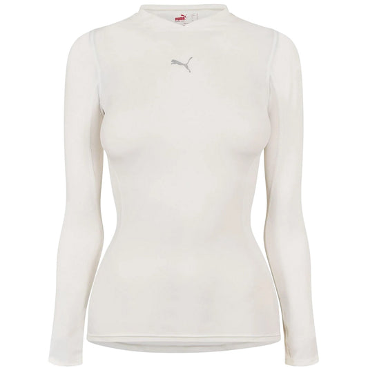 White - Front - Puma Womens-Ladies Pro Vent Base Layer Top