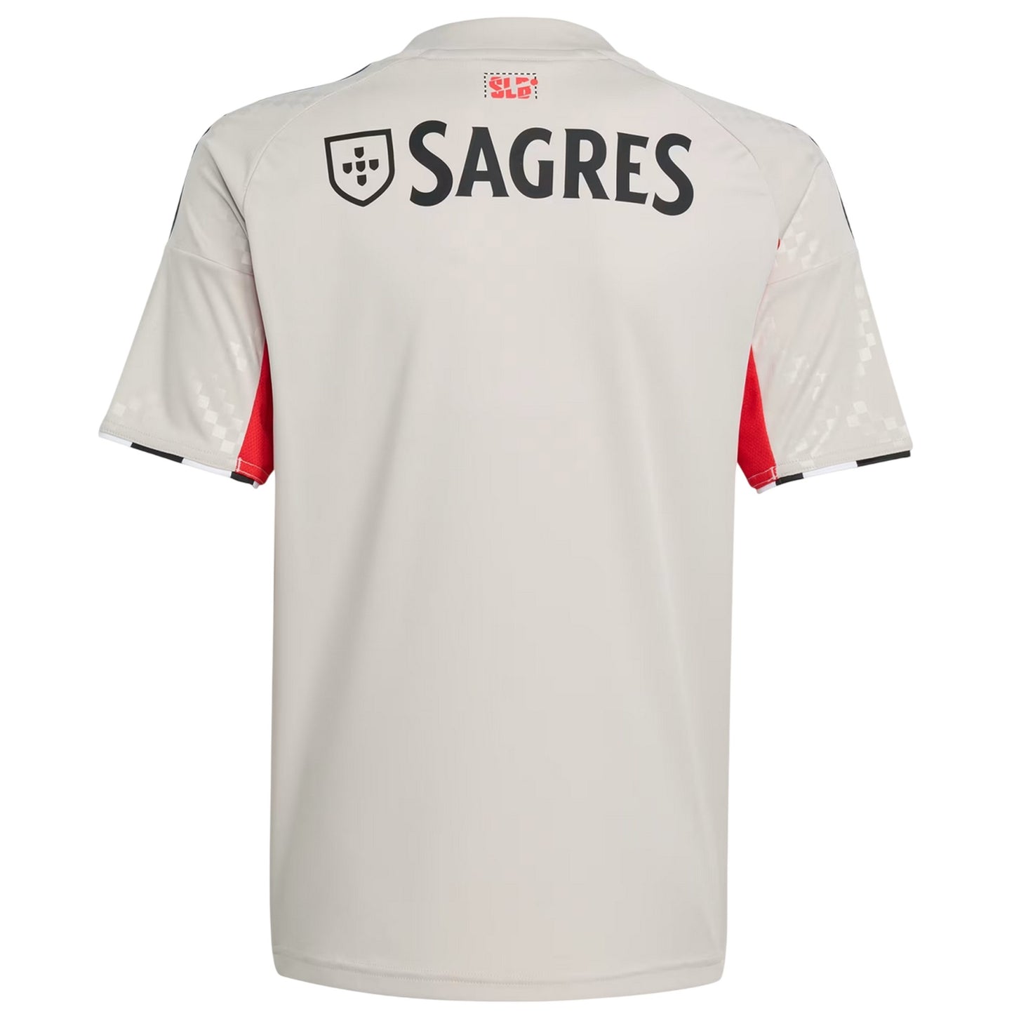 Beige - Back - Adidas Childrens-Kids 25-26 SL Benfica Away Jersey