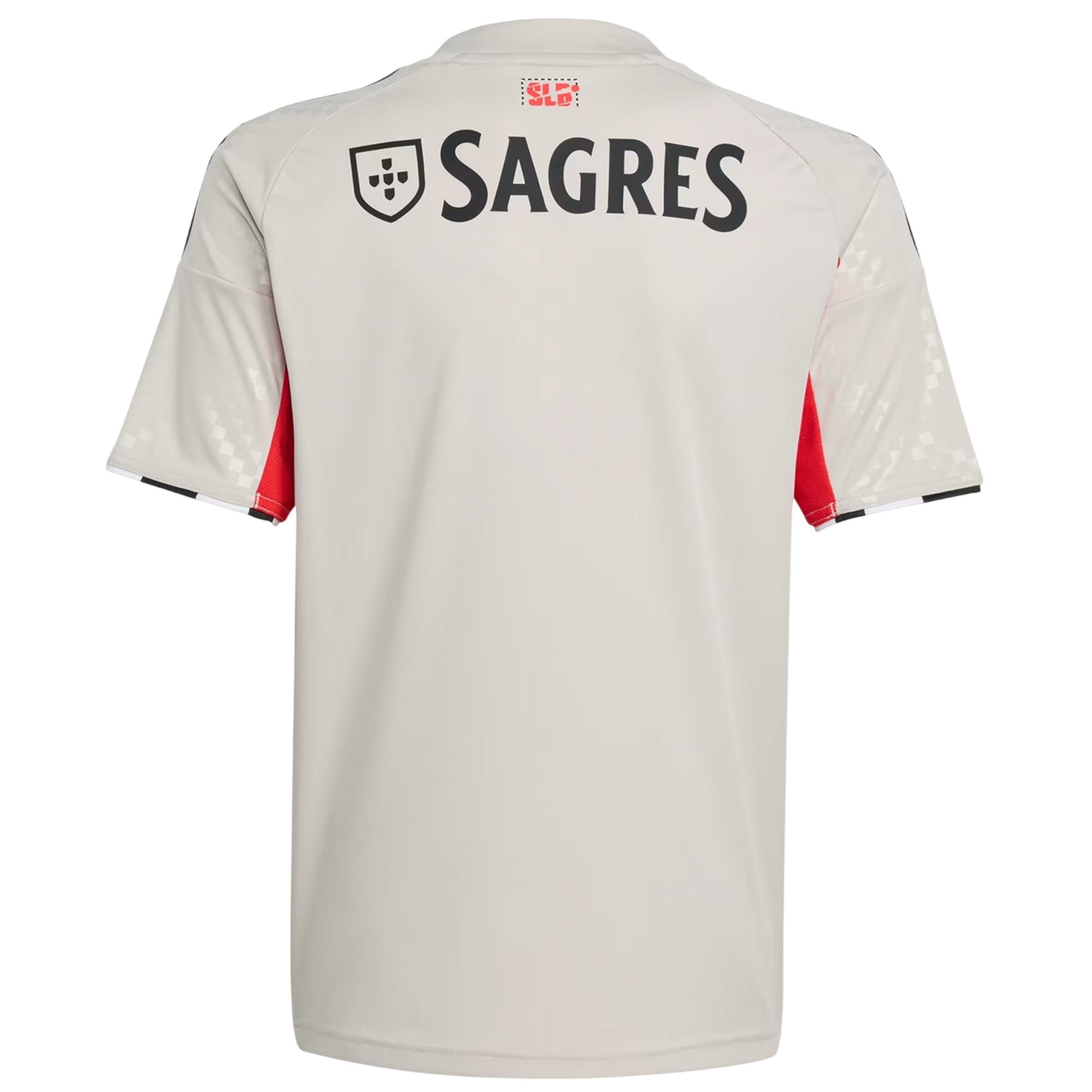 Beige - Back - Adidas Childrens-Kids 25-26 SL Benfica Away Jersey