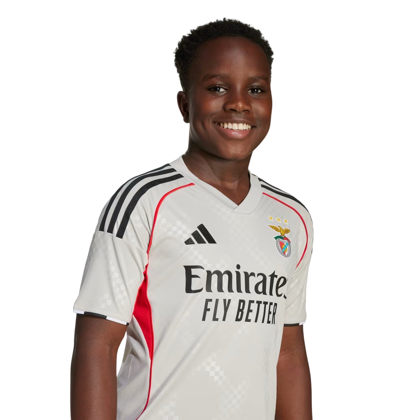 Beige - Lifestyle - Adidas Childrens-Kids 25-26 SL Benfica Away Jersey
