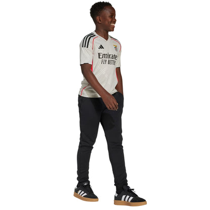 Beige - Pack Shot - Adidas Childrens-Kids 25-26 SL Benfica Away Jersey