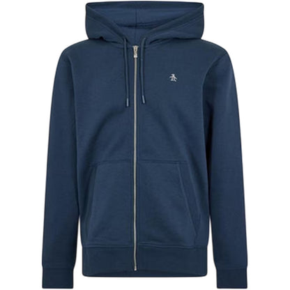 Yale Blue - Front - Original Penguin Mens Cotton Long-Sleeved Full Zip Hoodie