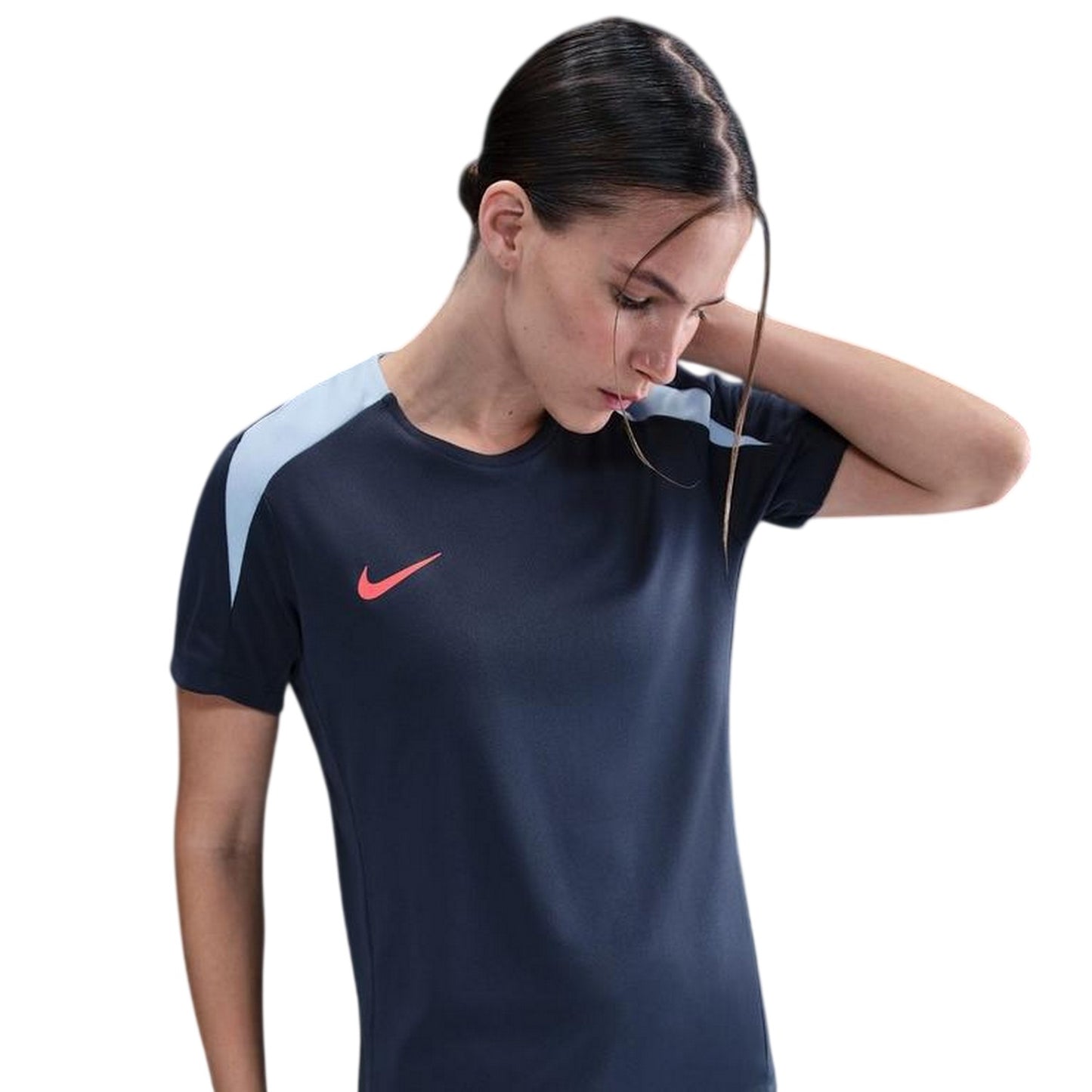 Blue-Grey - Side - Nike Womens-Ladies Strike Dri-FIT Shirt