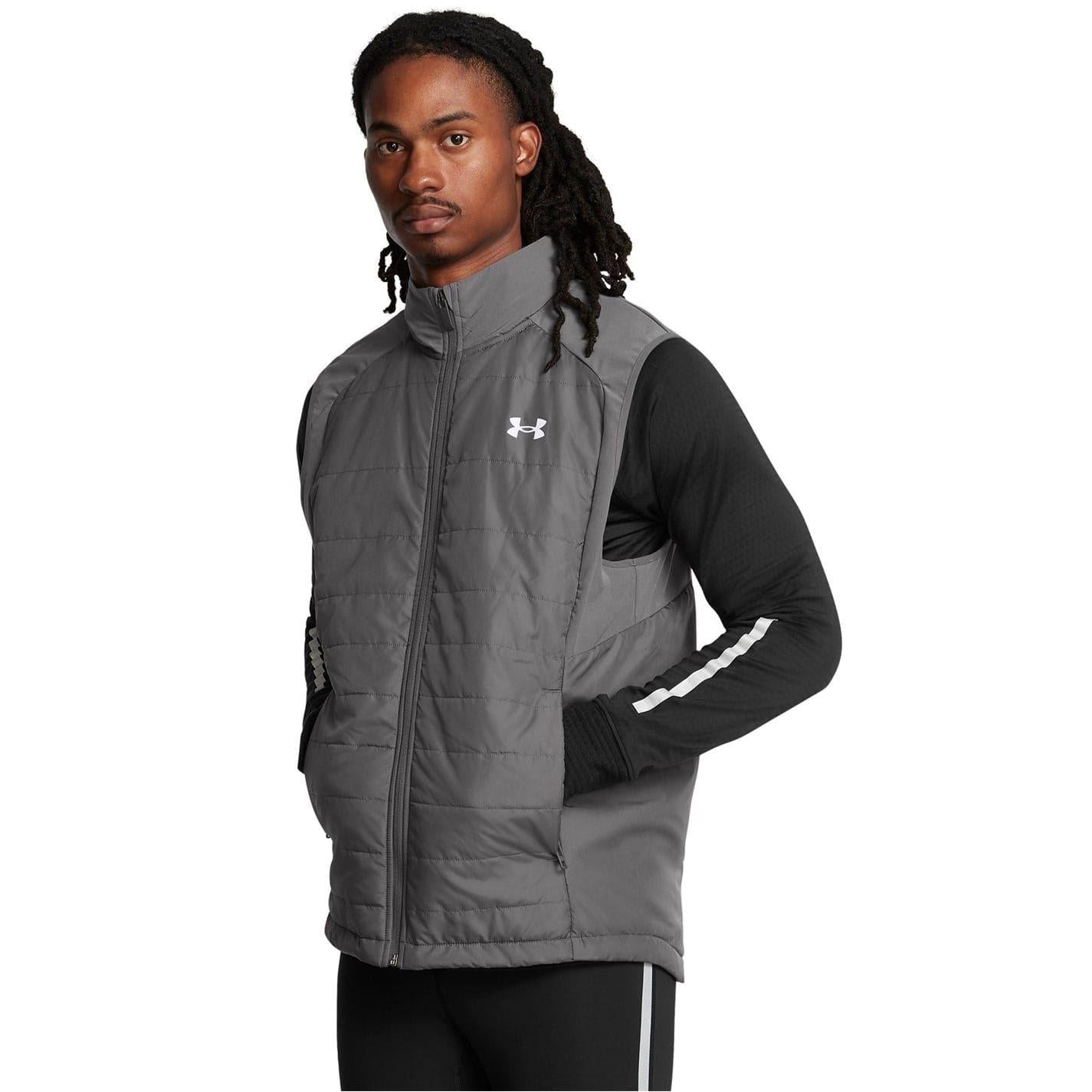 Gray Dawn - Back - Under Armour Mens Vitality Sleeveless Running Vest Top