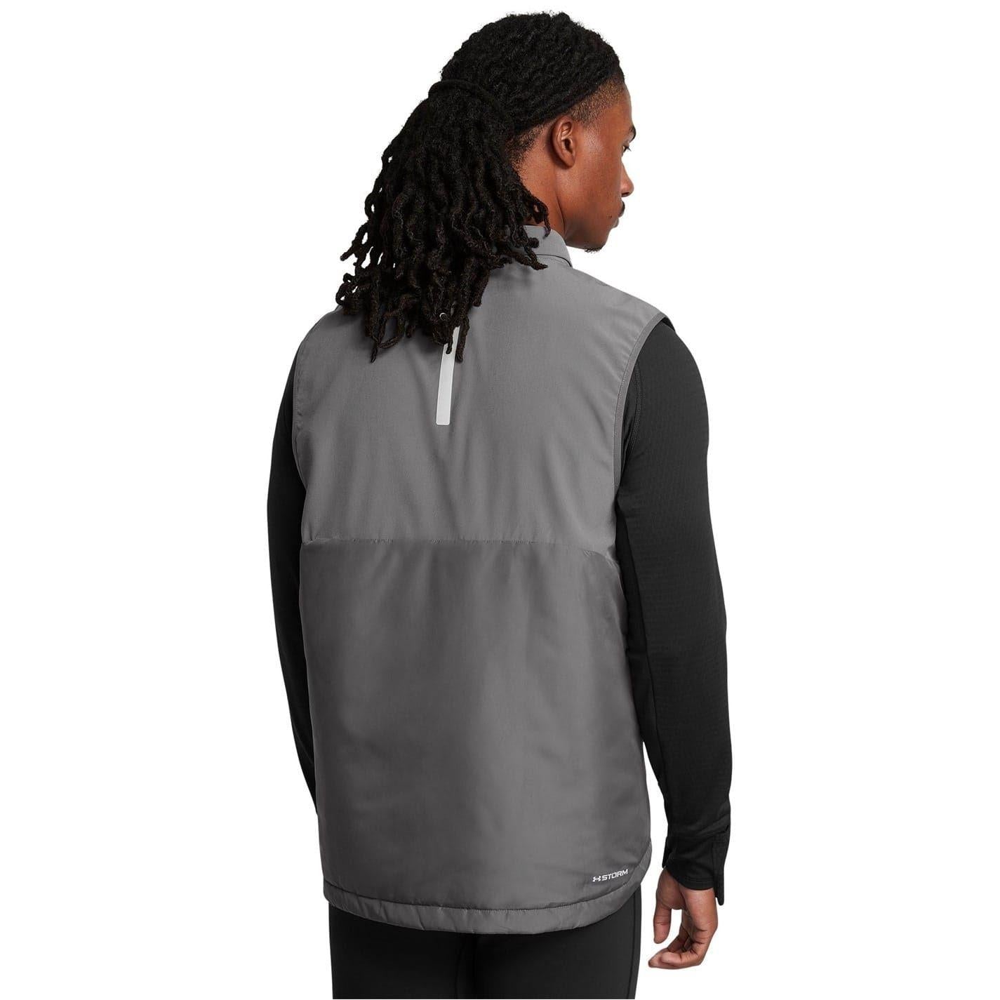 Gray Dawn - Side - Under Armour Mens Vitality Sleeveless Running Vest Top