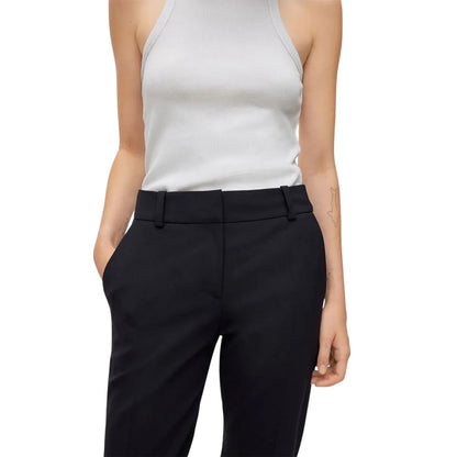 Dark Blue - Lifestyle - Hugo Womens-Ladies Hetana Straight Trousers