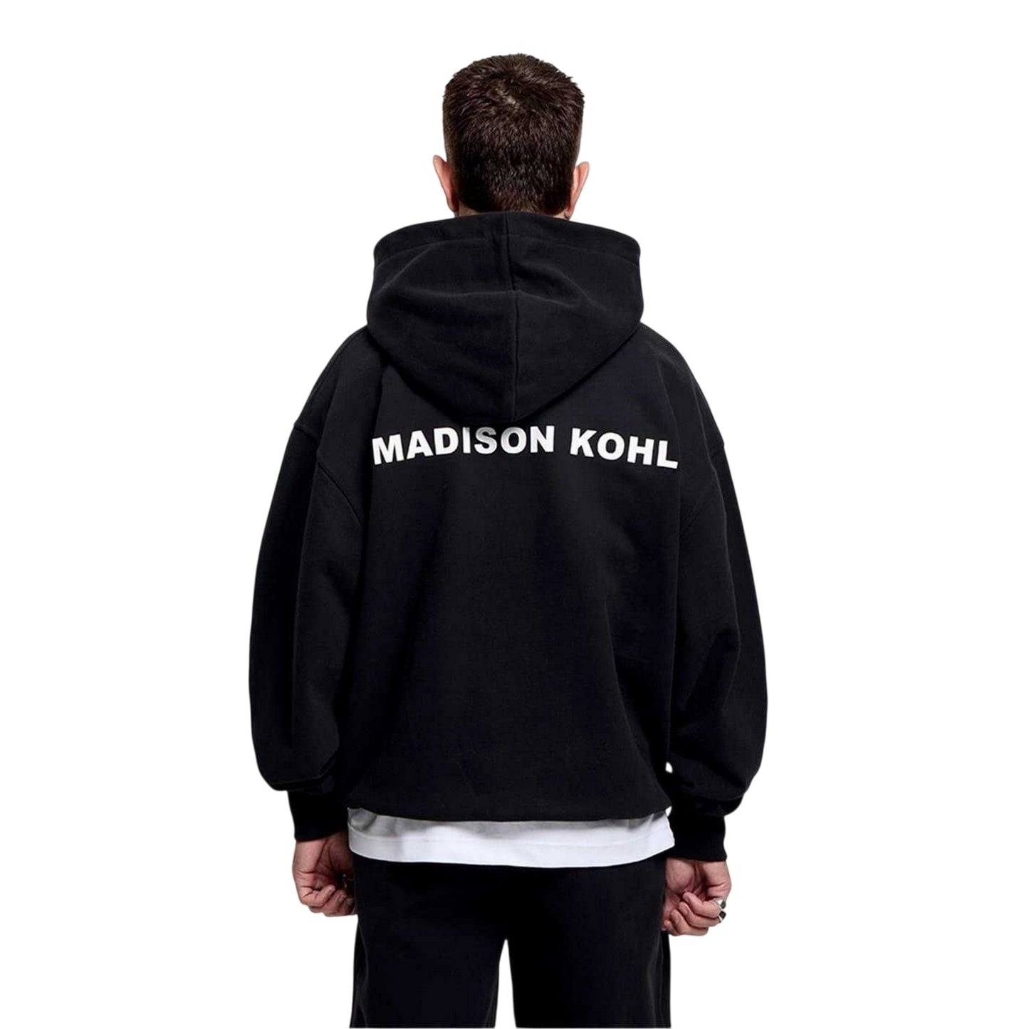 Black - Back - Madison Kohl Mens Core Hoodie