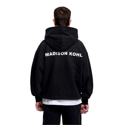 Black - Back - Madison Kohl Mens Core Hoodie