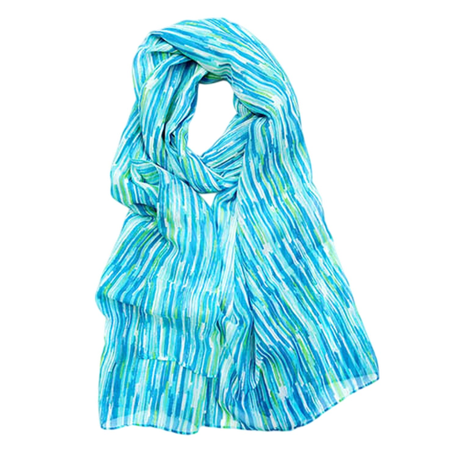 Seascape Stripe - Side - Regatta Womens-Ladies Shayla Sheer Fabric Sarong