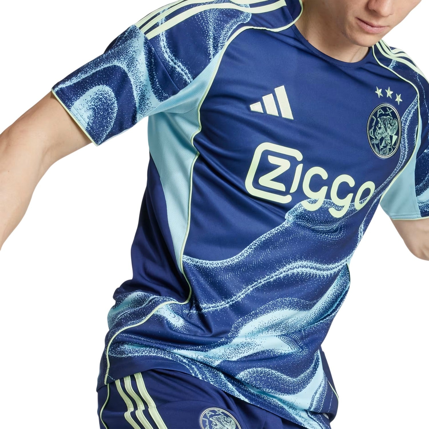 Black - Side - Adidas Mens 25-26 Ajax Amsterdam Away Jersey