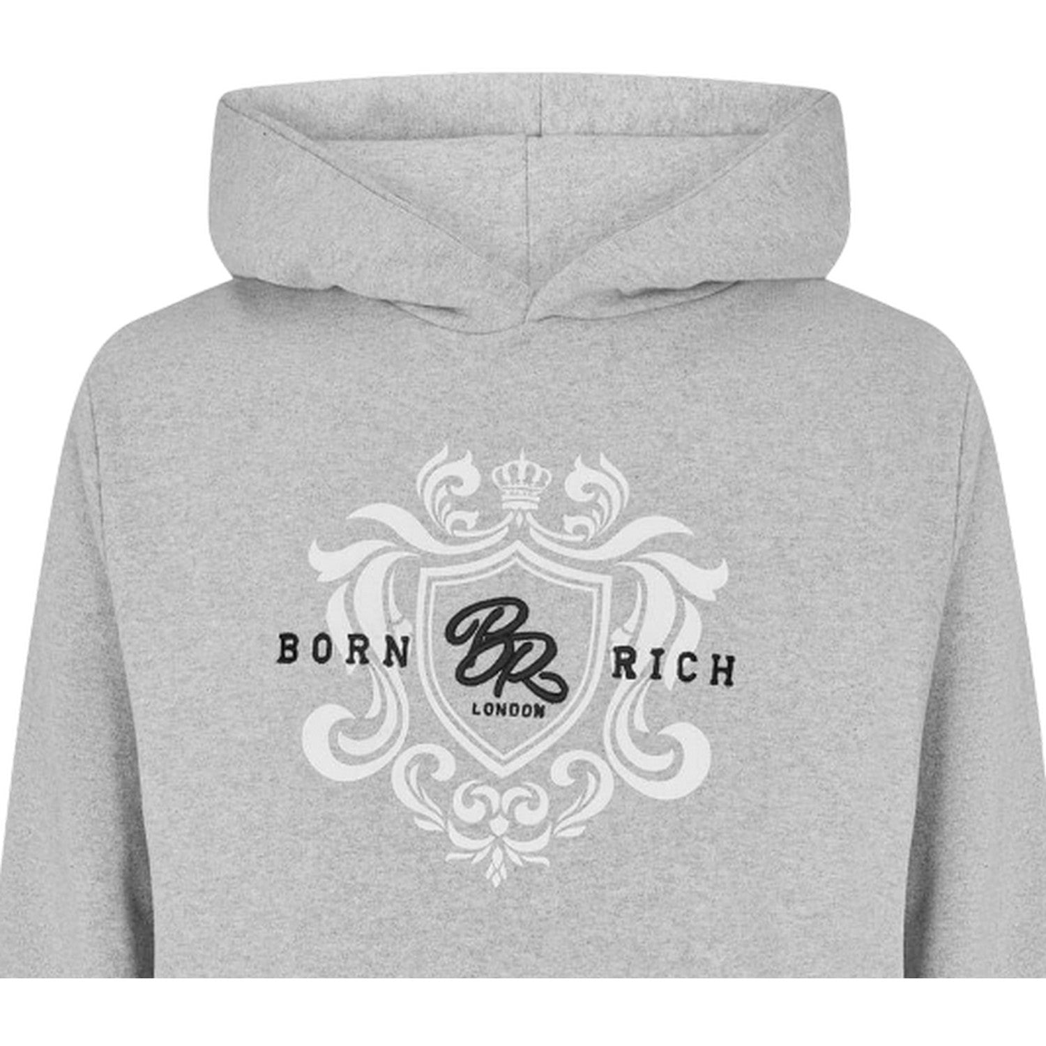 Grey - Side - Born Rich Mens Jairo Hoodie
