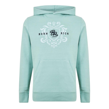 Blue - Front - Born Rich Mens Jairo Hoodie
