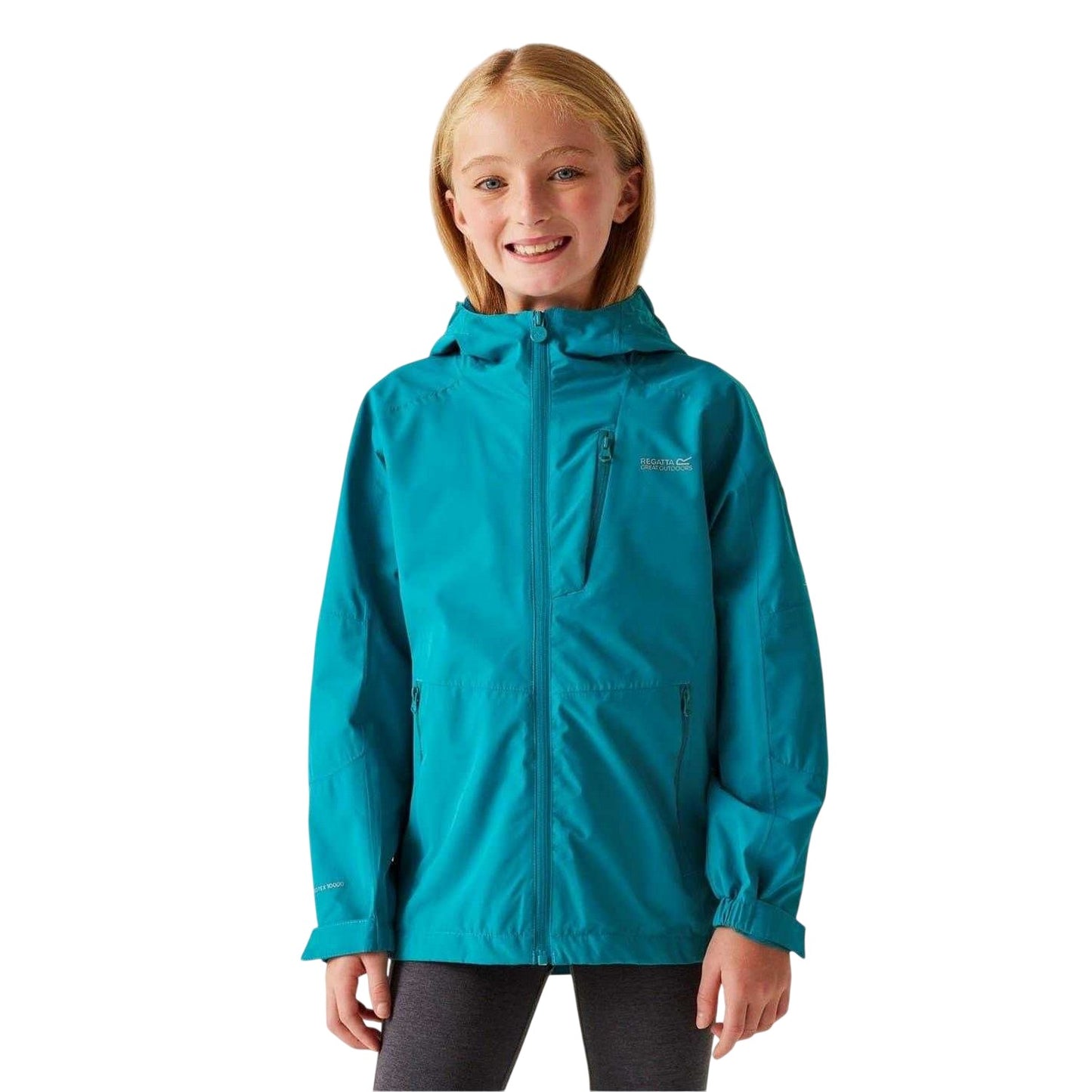 Exotic Plume - Front - Regatta Childrens-Kids Calderdale III Waterproof Jacket