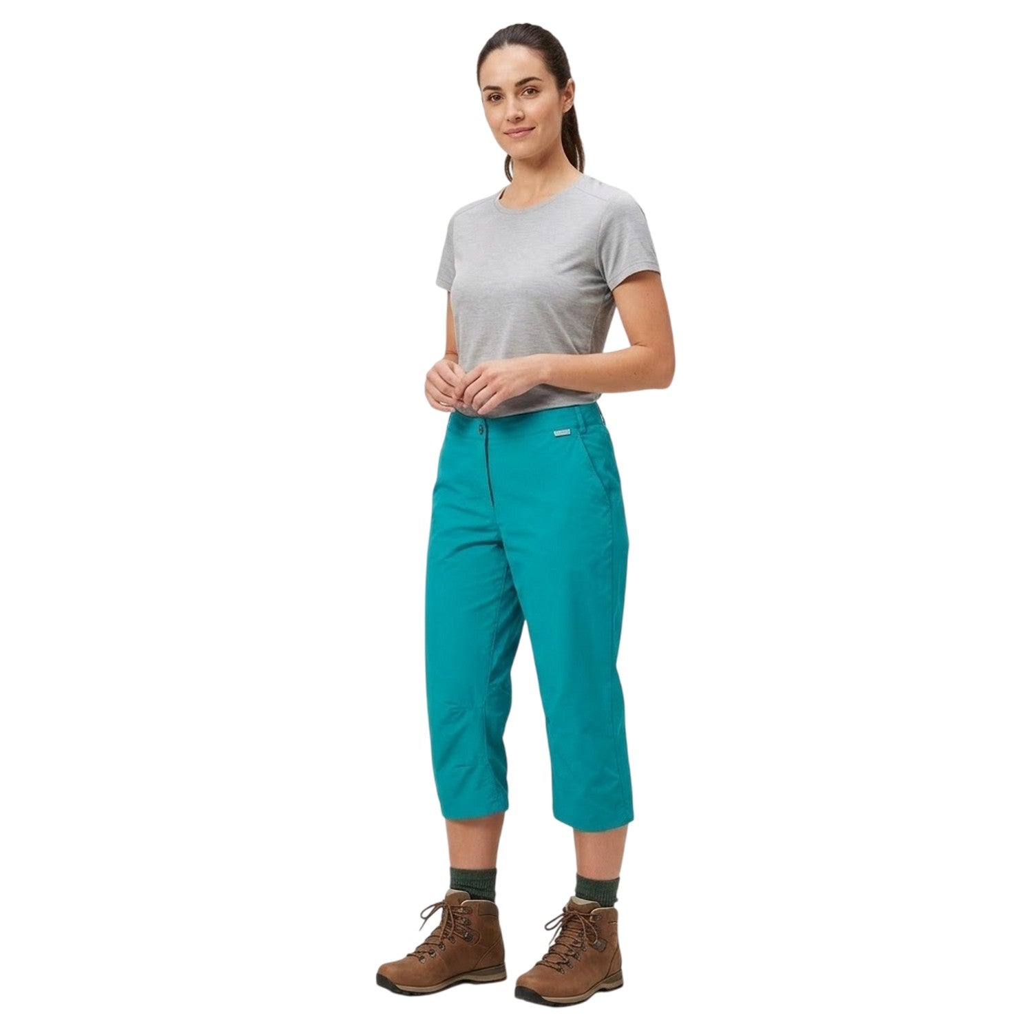 Enamel - Side - Regatta Womens-Ladies Chaska Solid Straight Leg Trousers