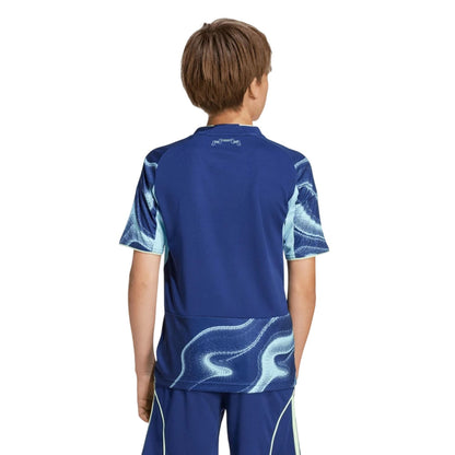 Blue - Back - Adidas Childrens-Kids 25-26 Ajax Amsterdam Away Jersey