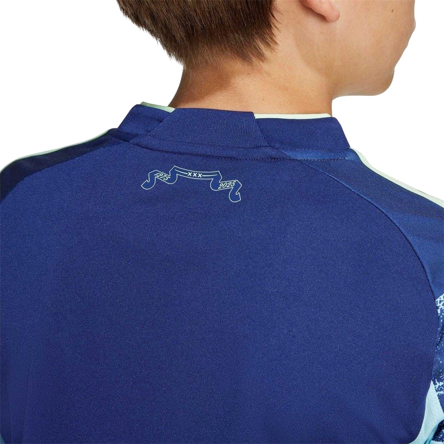 Blue - Side - Adidas Childrens-Kids 25-26 Ajax Amsterdam Away Jersey