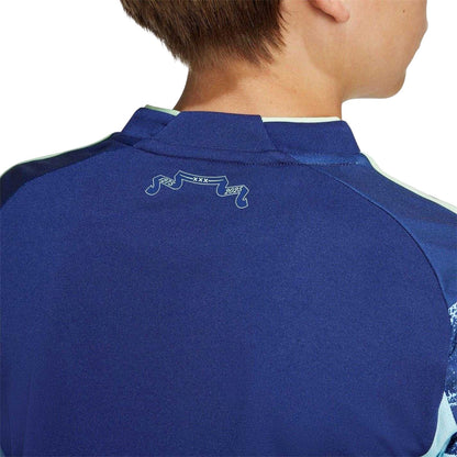 Blue - Side - Adidas Childrens-Kids 25-26 Ajax Amsterdam Away Jersey