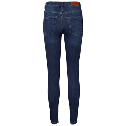 Dark Blue - Back - Vero Moda Womens-Ladies Sophia Jeans