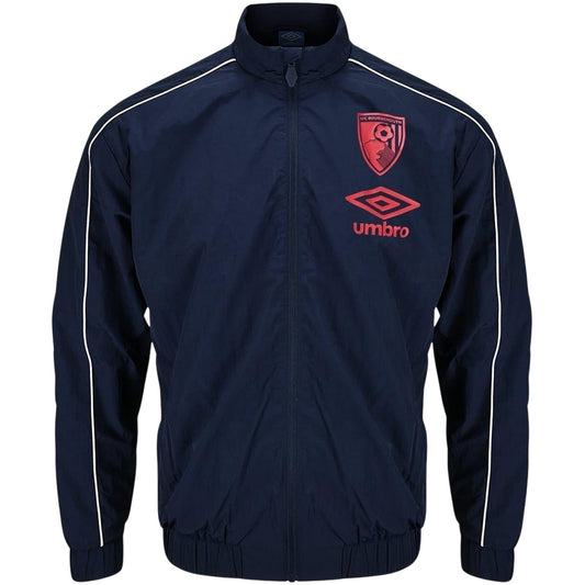 Peacoat - Front - Umbro Childrens-Kids AFC Bournemouth Jacket