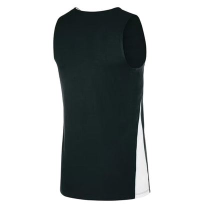 Black-White - Back - Nike Childrens-Kids V Neck Sleeveless Basketball Jersey