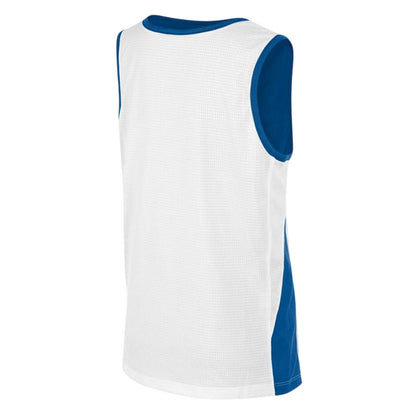 Royal Blue-White - Back - Nike Childrens-Kids V Neck Sleeveless Basketball Jersey