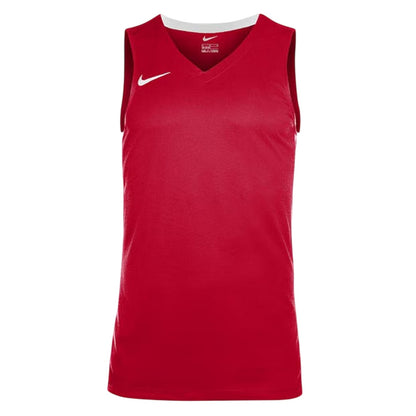 University Red-White - Front - Nike Childrens-Kids V Neck Sleeveless Basketball Jersey