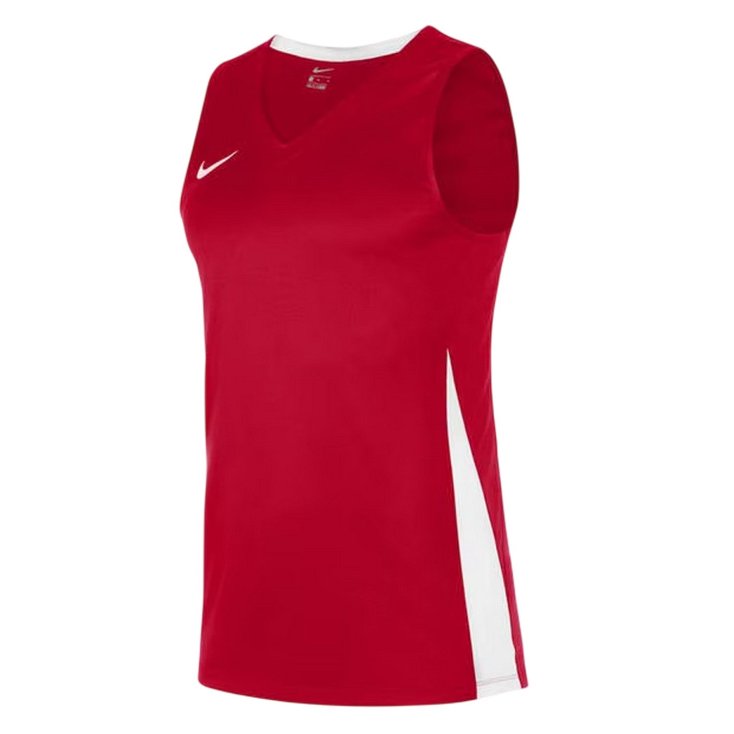 University Red-White - Side - Nike Childrens-Kids V Neck Sleeveless Basketball Jersey
