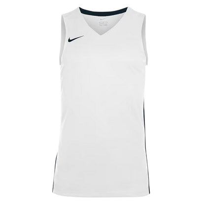 White-Black - Front - Nike Childrens-Kids V Neck Sleeveless Basketball Jersey