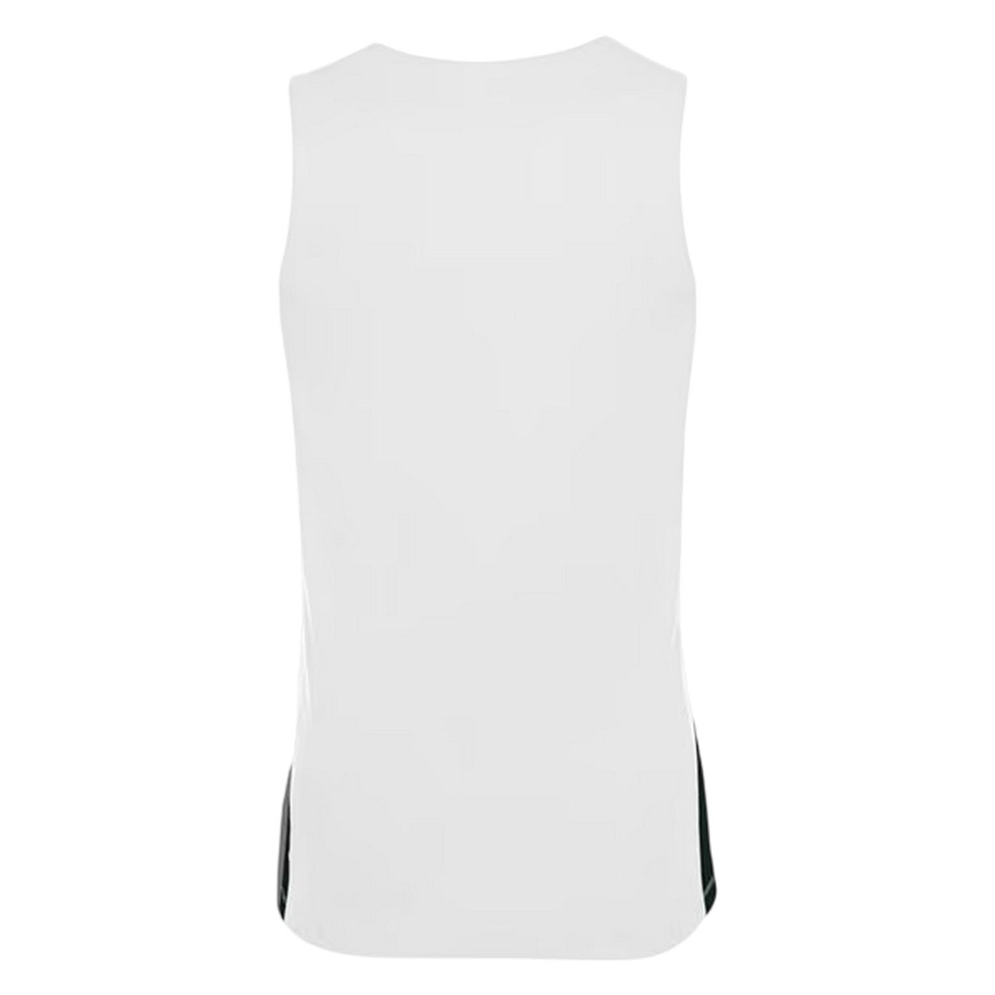White-Black - Back - Nike Childrens-Kids V Neck Sleeveless Basketball Jersey